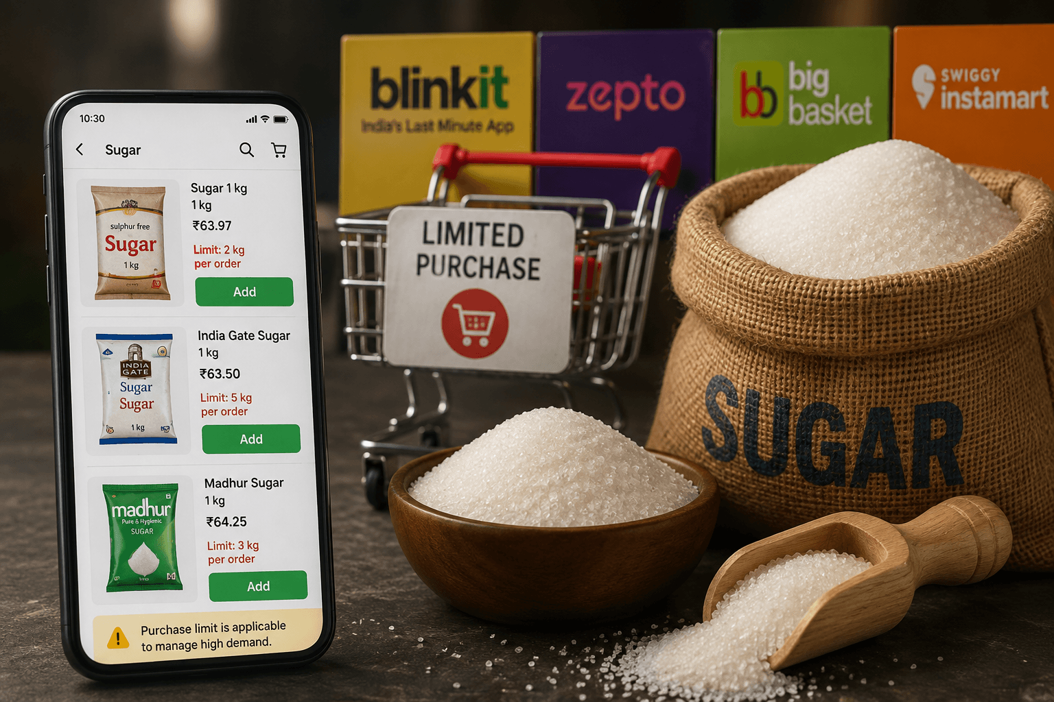 SUGAR STOCK LIMIT
